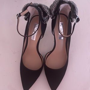 Inc black black suede shoe